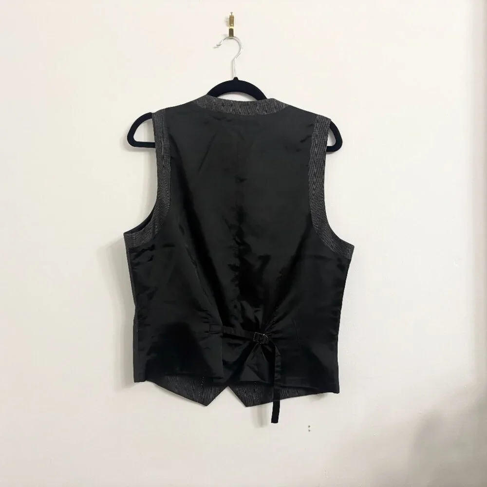 EUC Kenneth Cole Charcoal Gray Formal Vest - sz Small